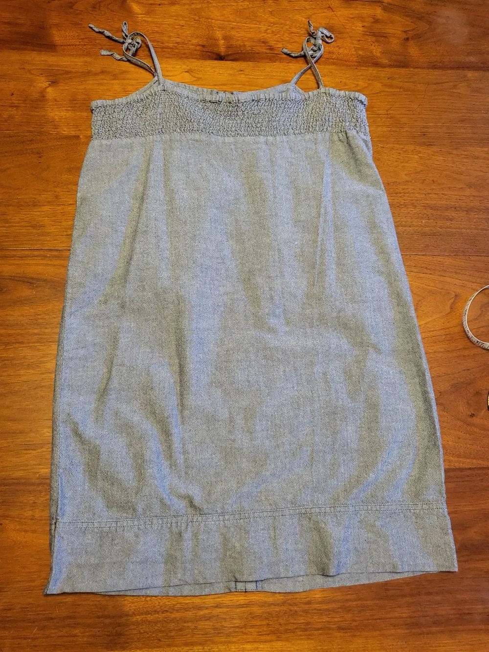 Element Eden Chambray Babydoll Button Front Dress Size S Y2K
